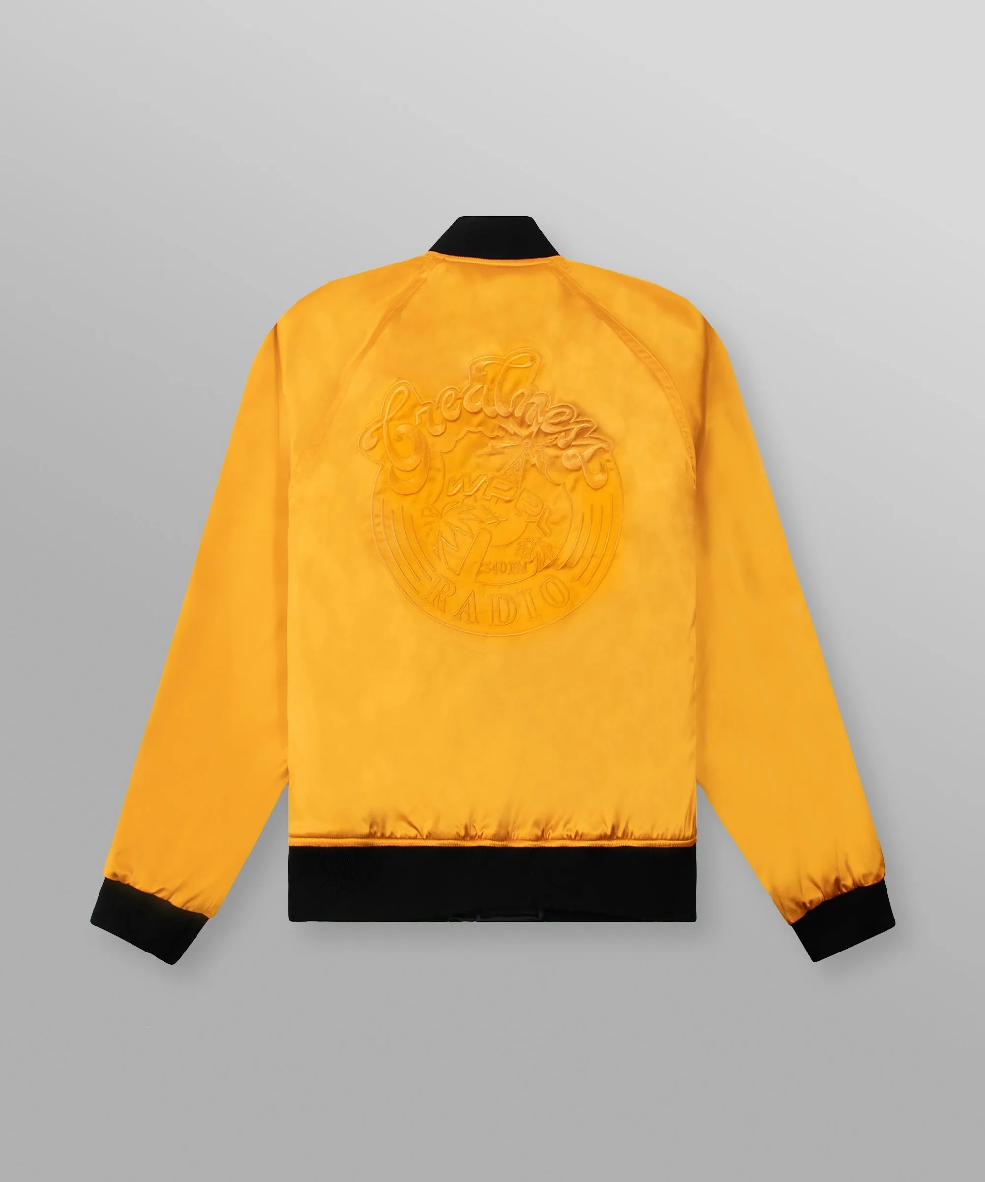 Paper Plane - Greatness Radio Reversible Bomber Jacket - Black/Gold