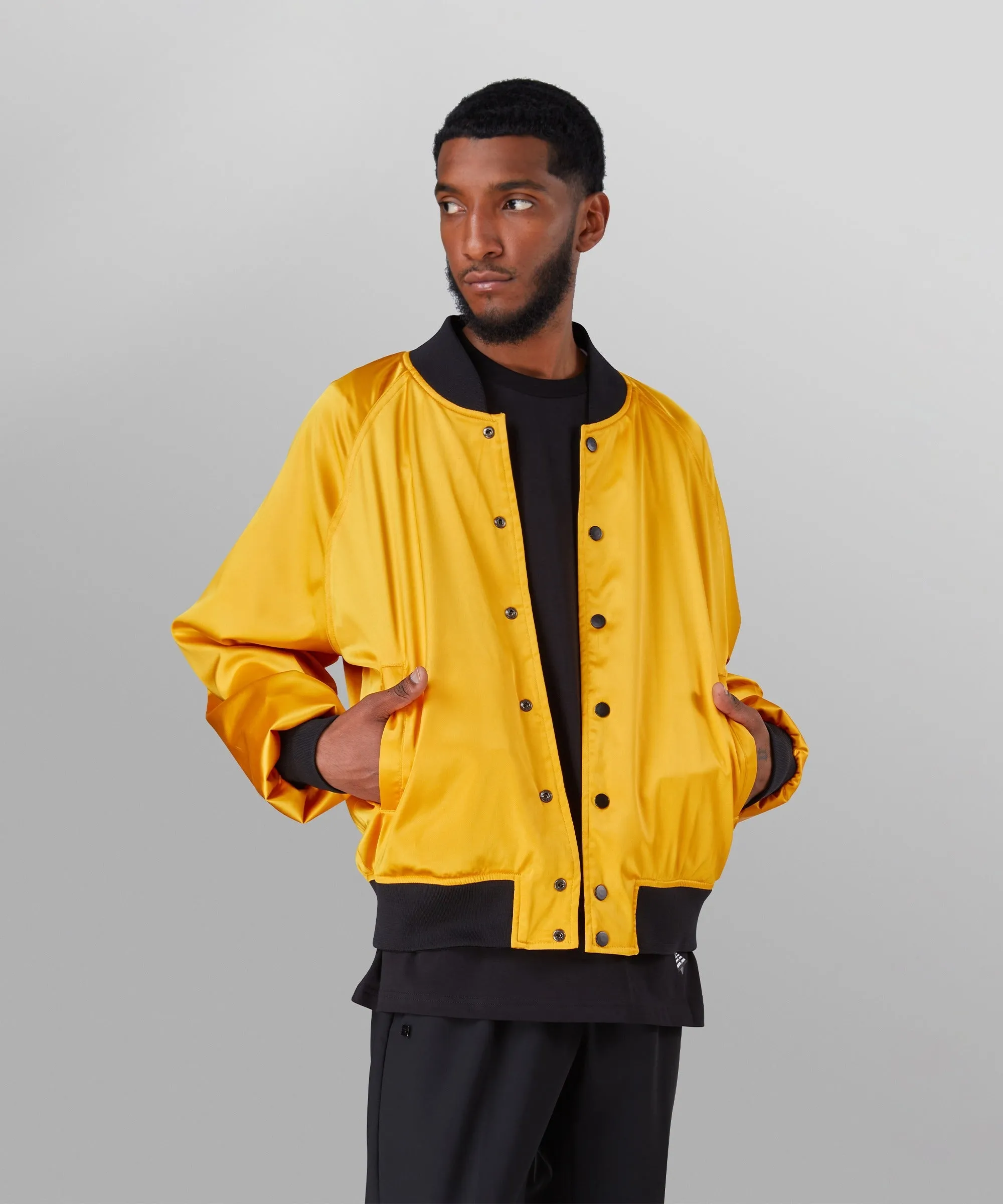 Paper Plane - Greatness Radio Reversible Bomber Jacket - Black/Gold