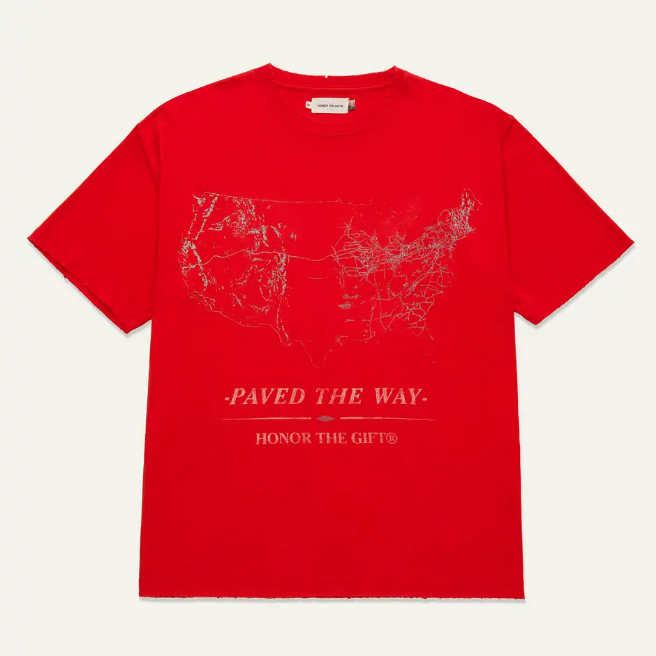 PAVE THE WAY TEE ORANGE