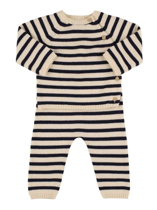 Petit Bateau   Cotton blend knit sweater & pants 