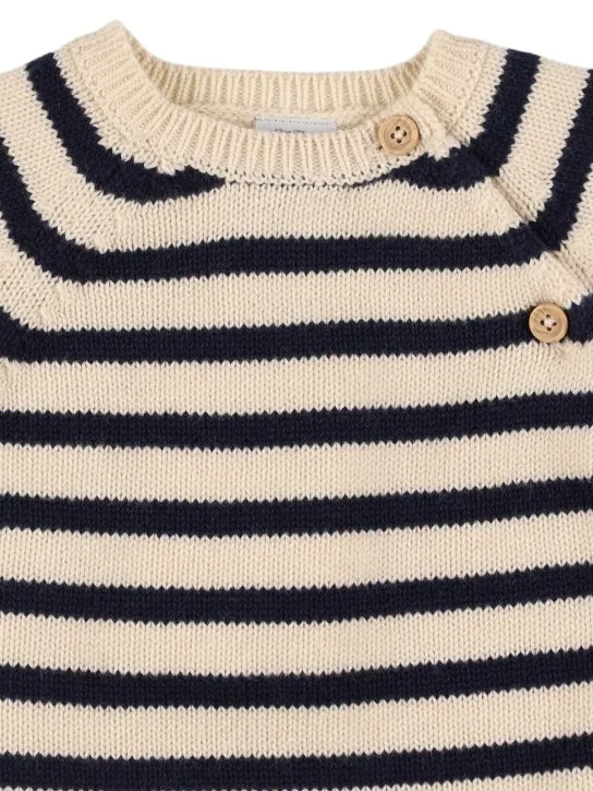 Petit Bateau   Cotton blend knit sweater & pants 