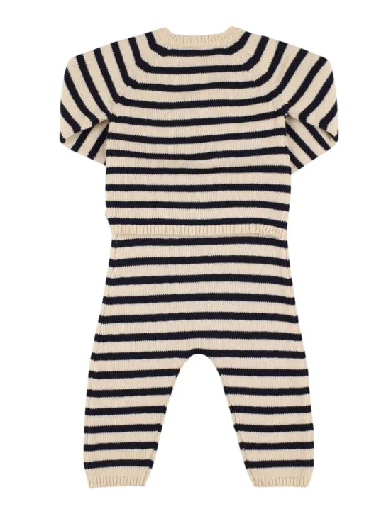 Petit Bateau   Cotton blend knit sweater & pants 