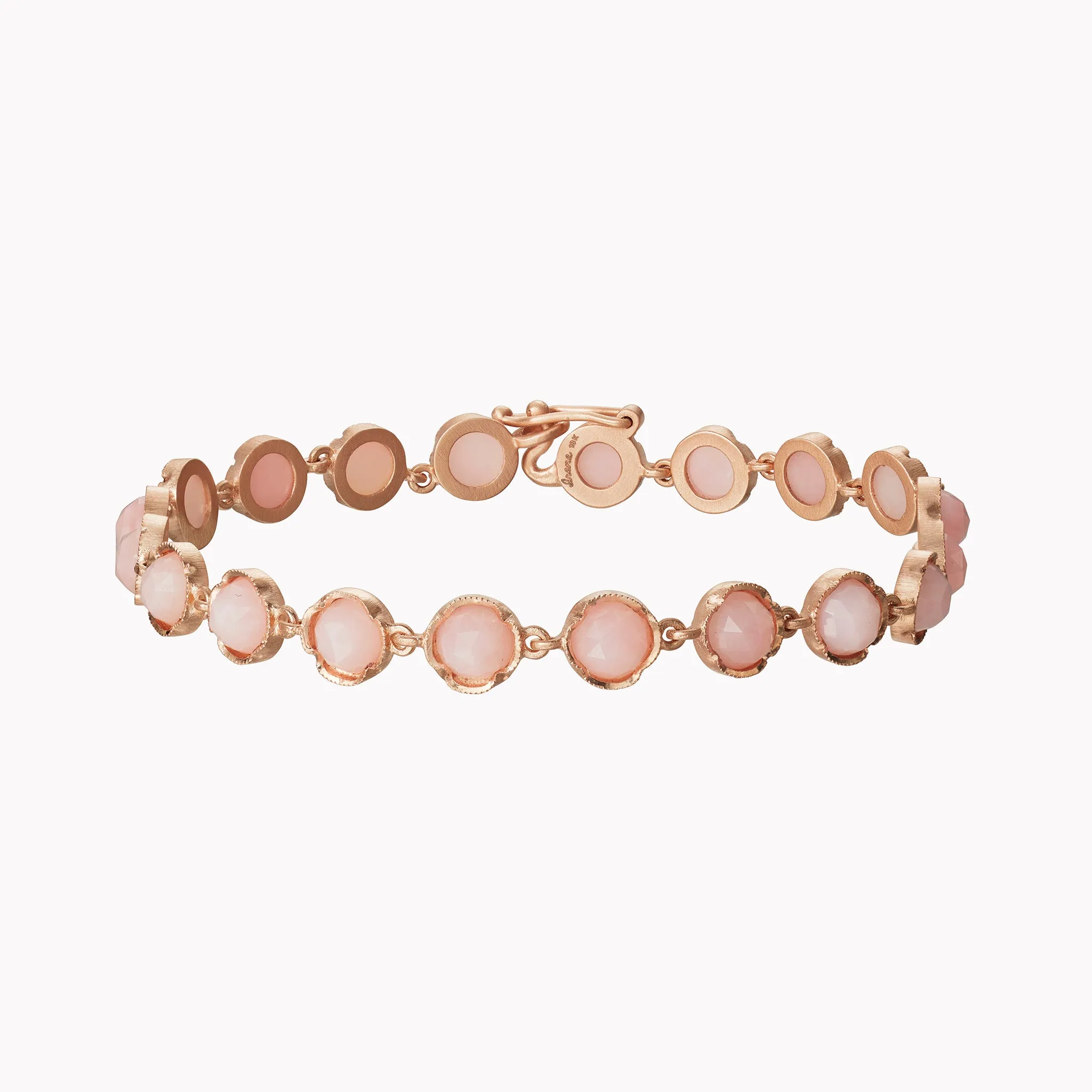 Petite Classic Link Pink Opal Bracelet