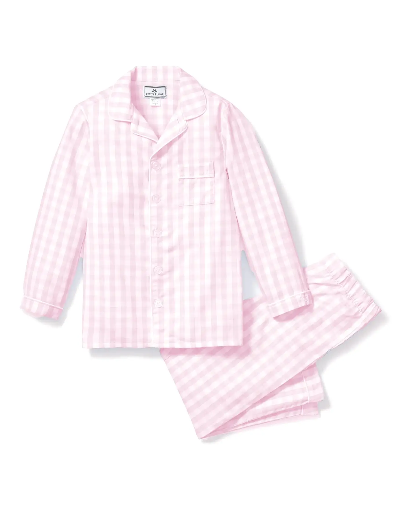 Petite Plume Pajamas - Pink Gingham