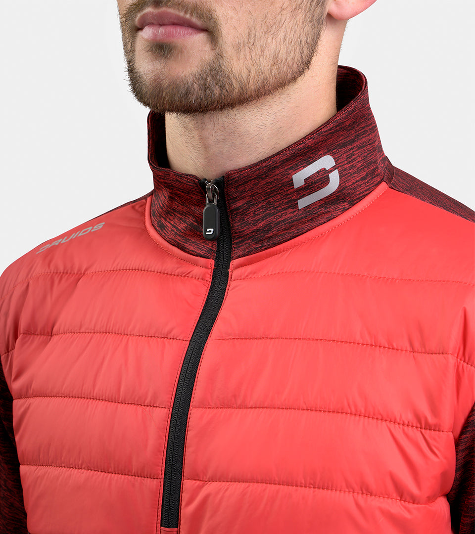 PRO TECH HYBRID MIDLAYER - RED