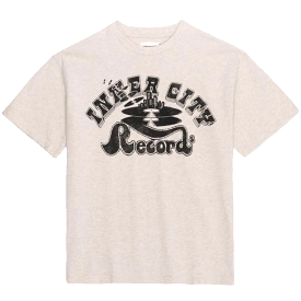 RECORDS TEE ASH HEATHER