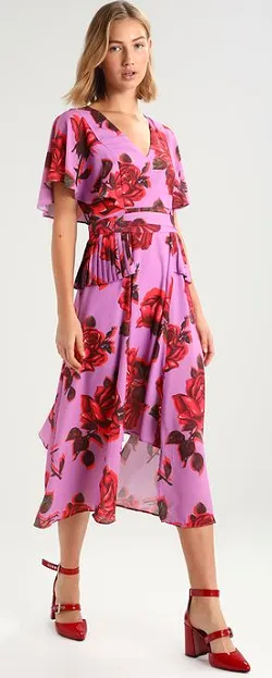 Rose Pleated Dress