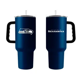 Seattle Seahawks 40oz. Powder Coat Travel Tumbler