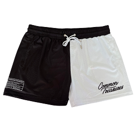 Split Black/White (5” Inseam) - Hoop Shorts