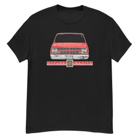 Square Body C10 T-Shirt Square Nation Tee with Orange Truck Design