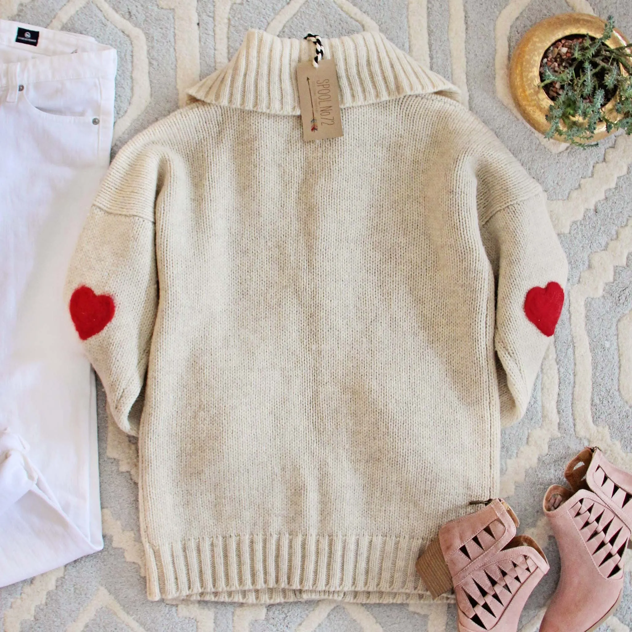 Stolen Hearts Vintage Sweater