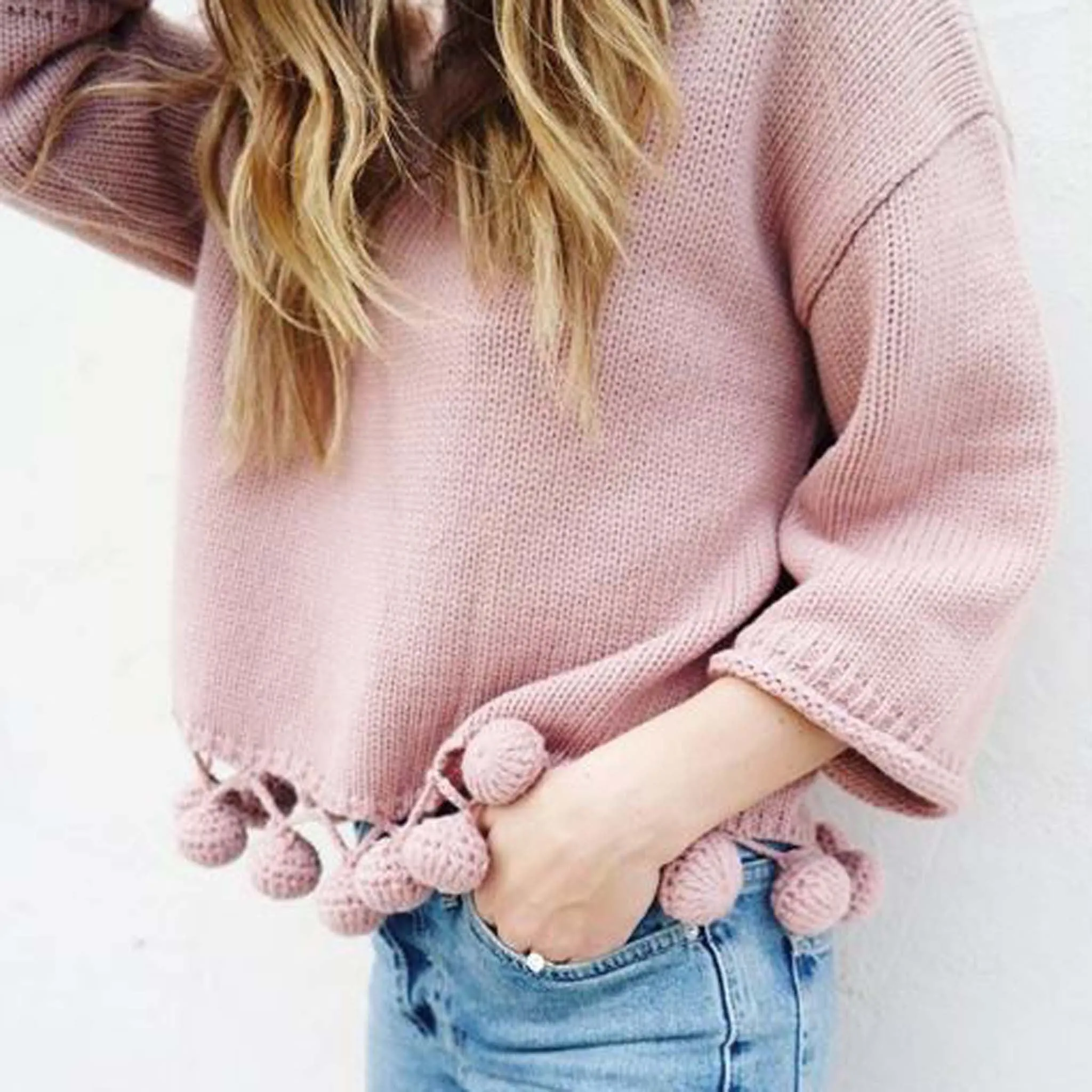 Sweet Pom Sweater