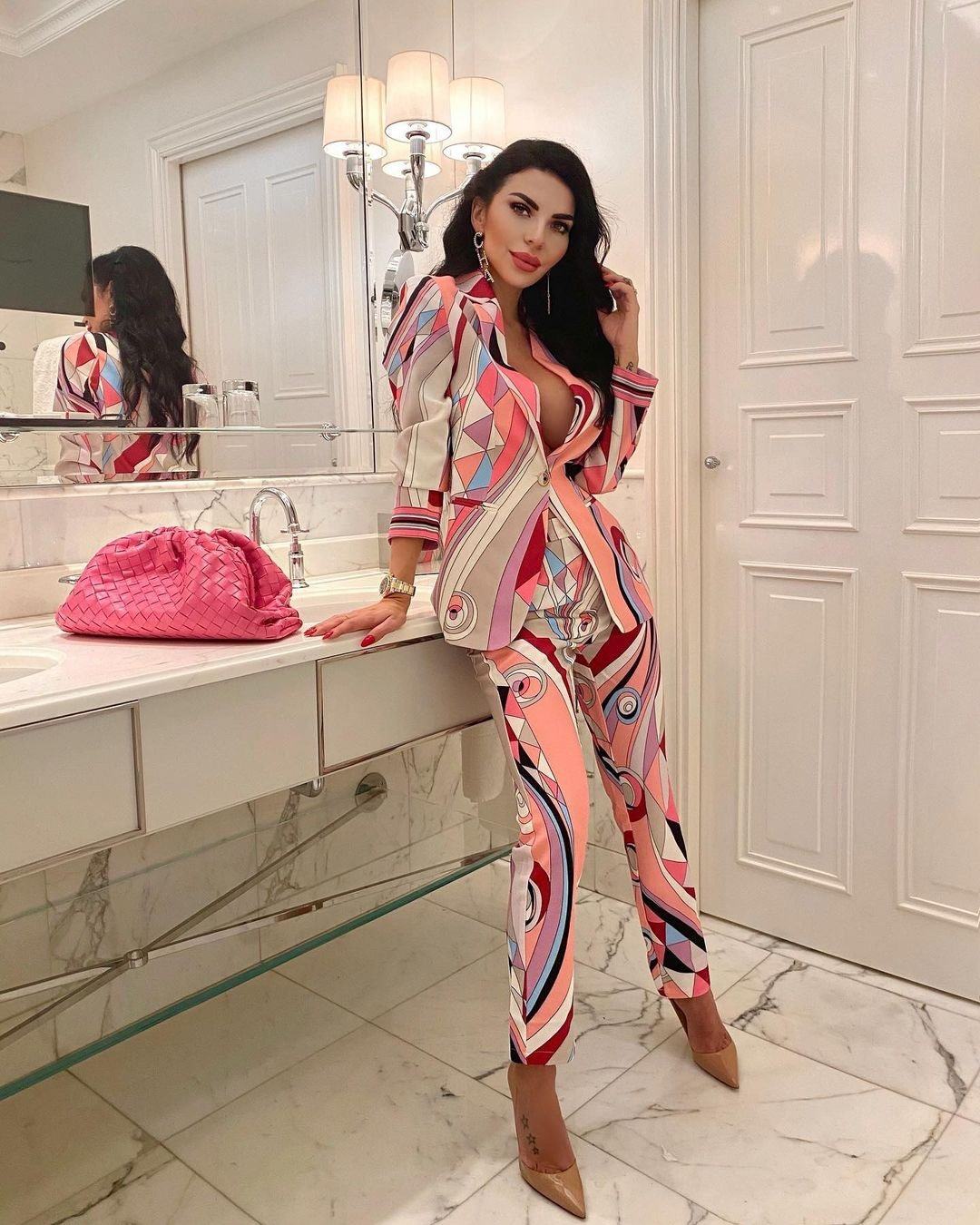 Tanika Pink Two Piece Set