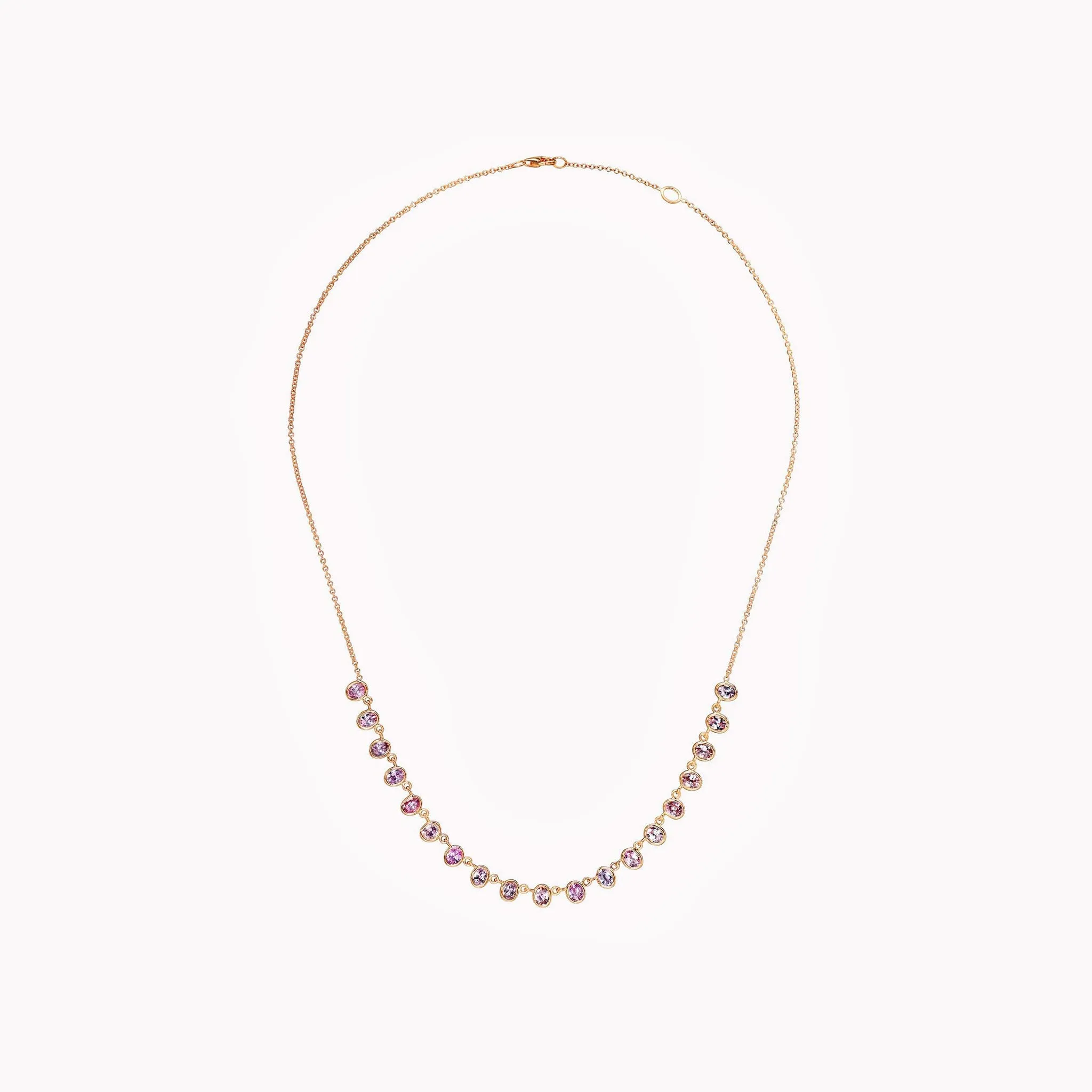 The Lena Petite Pink Sapphire Necklace