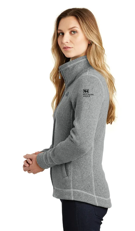 The North Face Ladies Sweater Fleece Jacket NF0A3LH8 TNF Medium Grey Heather [Mulhern + Kulp]