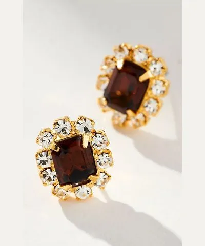 The Pink Reef Crystal Petite Stud Earrings