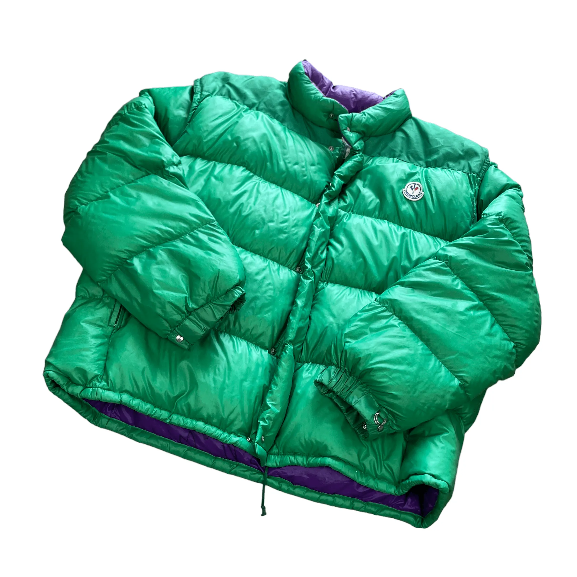 Vintage 90s Green Moncler Grenoble Puffer Coat - Extra Large