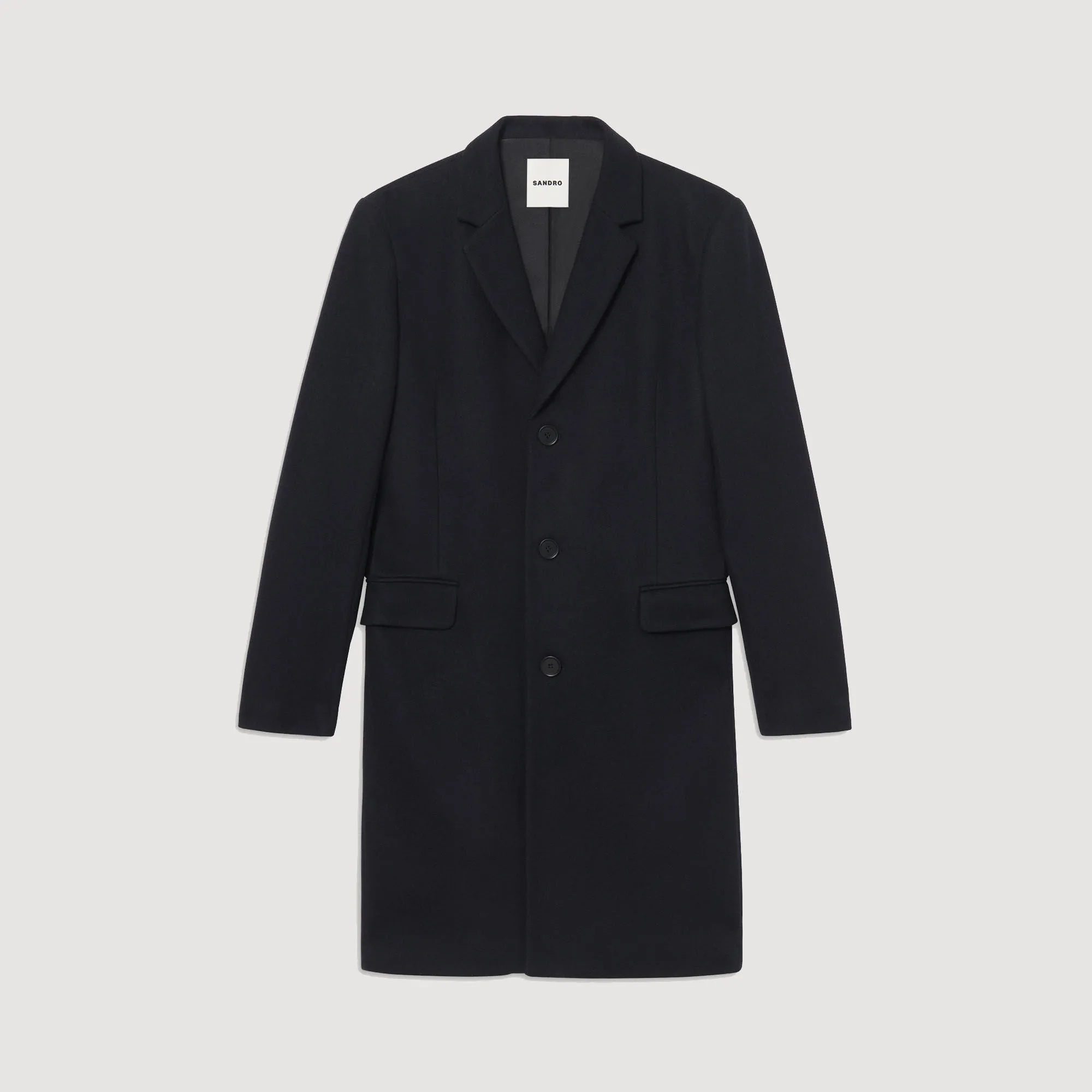 Wool and cashmere coat